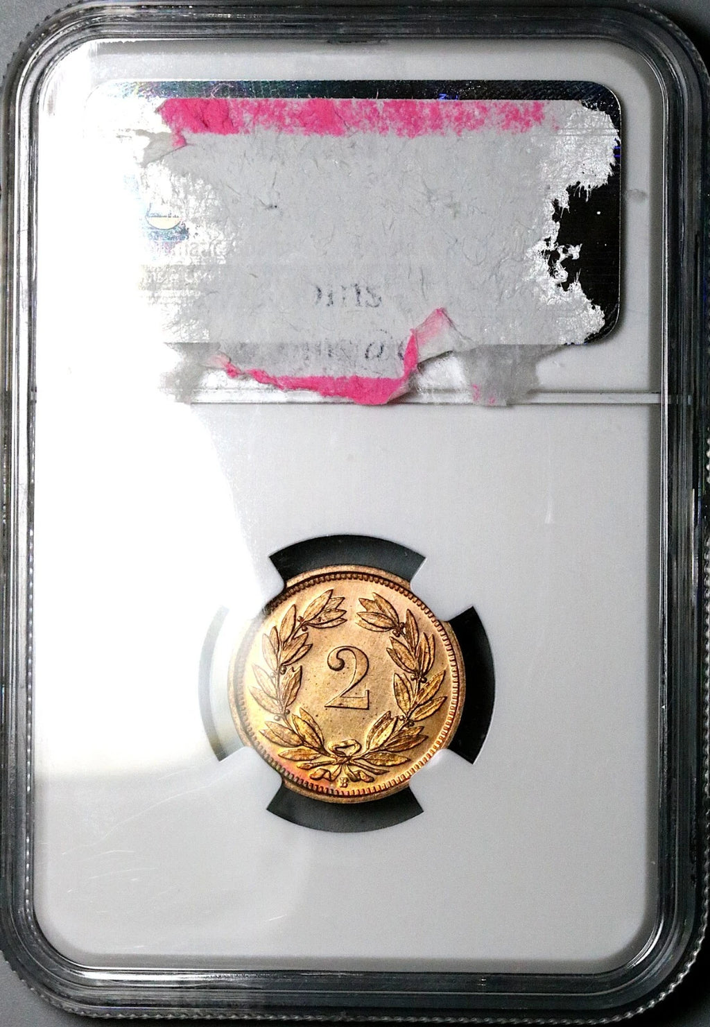 Schweiz 2 Rappen 1936 | Historisches Prachtstück | NGC SP65 RD  TOP POP, kein besseres Exemplar bei NGC bewertet!