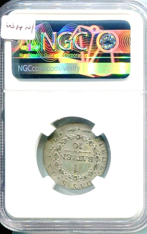 Schweiz Appenzell Ausserrhoden 1 Batzen 1808 | NGC MS63 Kabinettstück, nur zwei besser bewertet