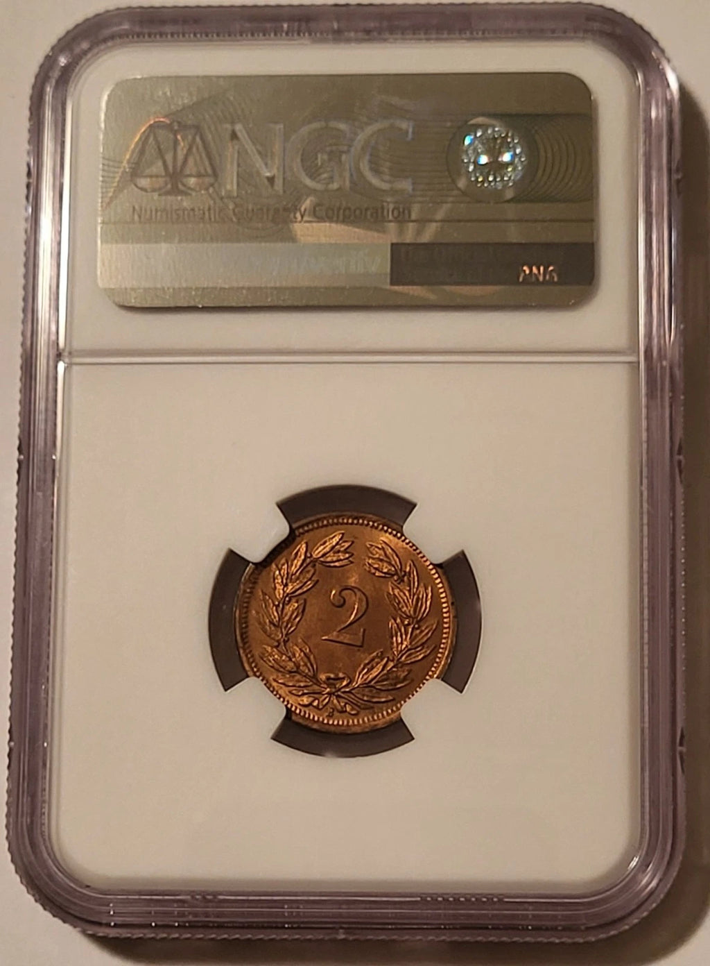 Schweiz 2 Rappen 1936 | Spektakuläres Kupferrot (RD) | NGC MS66 RD Kabinettstück
